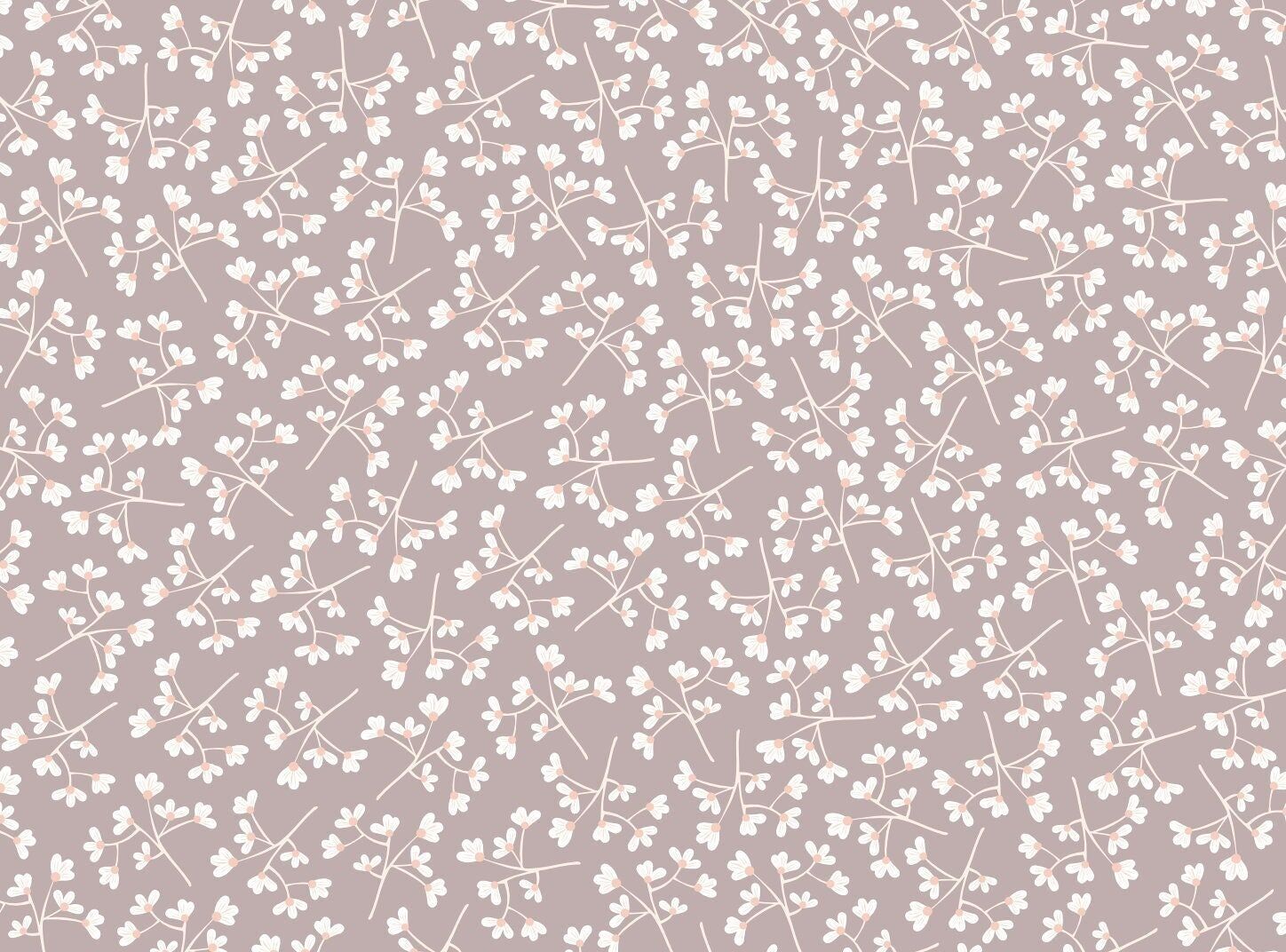 Carta da regalo "Fiori tortora" in carta riciclata