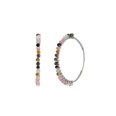 Martine Silver & Tourmaline Earrings - Mint Flower