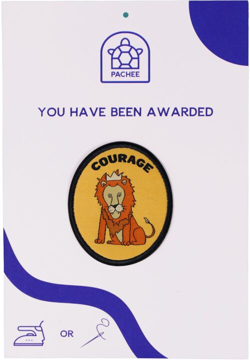 Iron on patch - courage