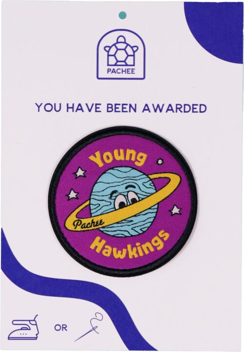 recycled Iron on  patch - Young hawkings