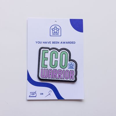 recycled Iron on  patch - Eco warrior
