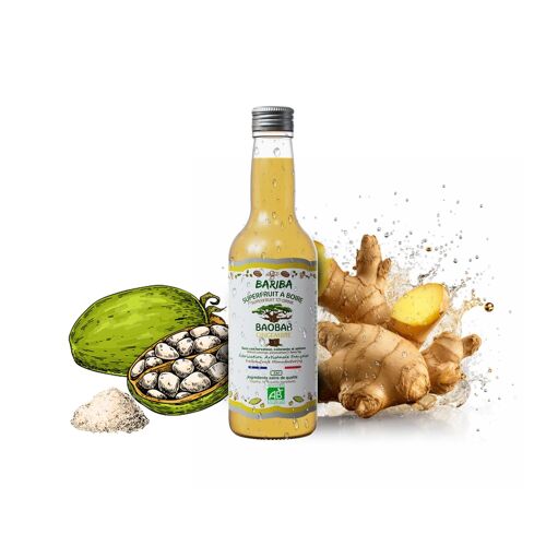 Jus bio Superfruit Baobab Gingembre 33CL