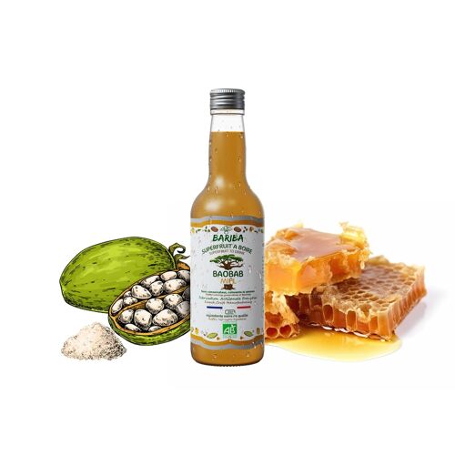 JUS DE FRUIT BIO NATUREL BAOBAB MIEL 33CL CHR