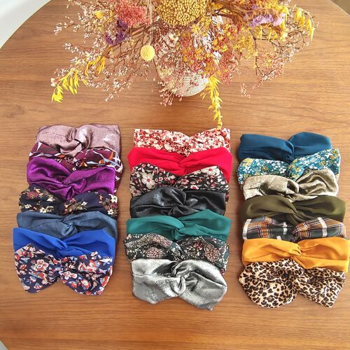 PACK LUXE HEADBANDS HIVER / 1 HEADBAND PRÉCIEUX OFFERT 🎁 / mix unis imprimés précieux