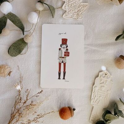 illustrated card to wish a Merry Christmas – The Nutcracker