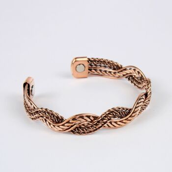 Bracelet léger en cuivre pur avec boîte cadeau (design 50) 2