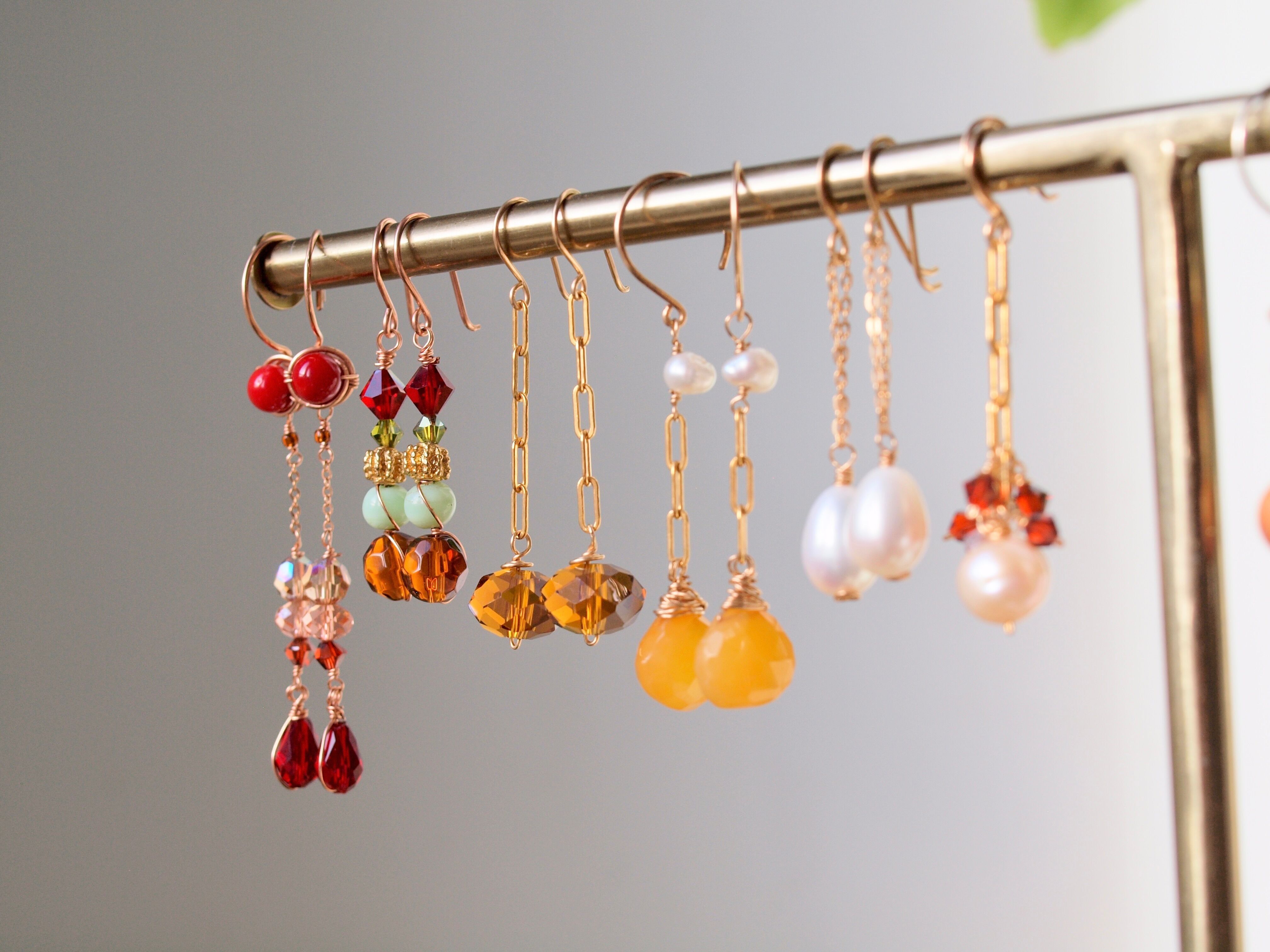 Set mit 6 Weihnachtsohrringen