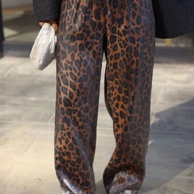 Pantalón jogging estampado LEOPARDO - RODIN