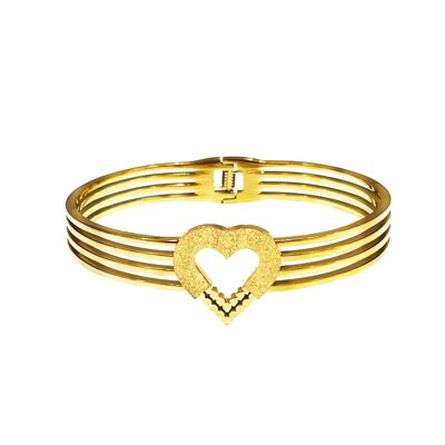 BRACCIALE RIGIDO CON CUORE - DH2380E539