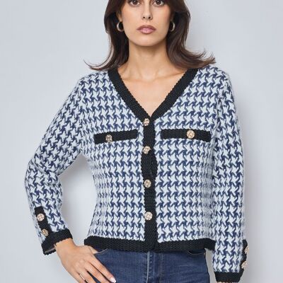 Houndstooth vest-FM-546