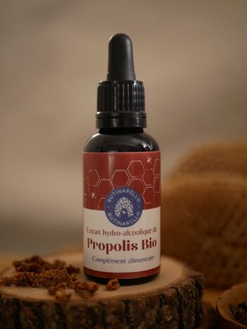 Extrait hydro-alcoolique de Propolis Bio - Compte Goutte 30ml 1