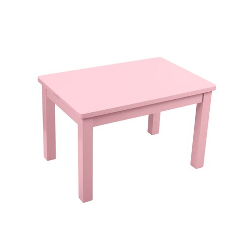 Table Montessori - Enfant 1-4 ans - Bois massif - Rose