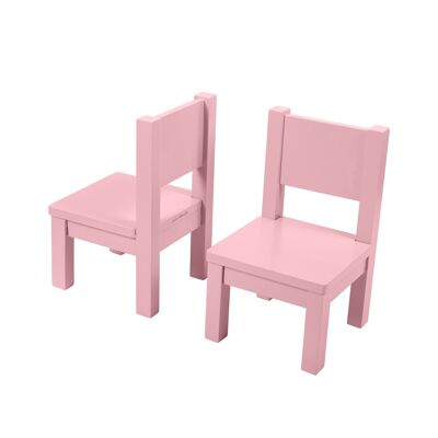 Montessori chair - Child 1-4 years old - Solid wood - Pink