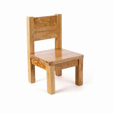 Montessori chair - Child 1-4 years old - Solid wood - Natural wood color