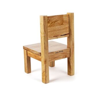 Chaise Montessori - Enfant 1-4 ans - Bois massif - Coloris Bois naturel 2