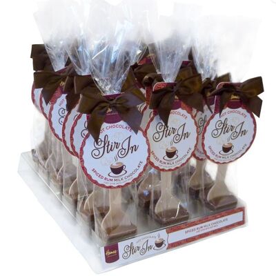 Hot Chocolate Stirrers with Spiced Rum Flavouring