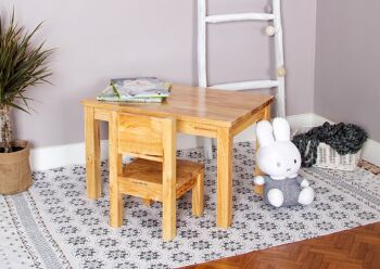 Table Montessori - Enfant 1-4 ans - Bois massif - Coloris Bois naturel 4