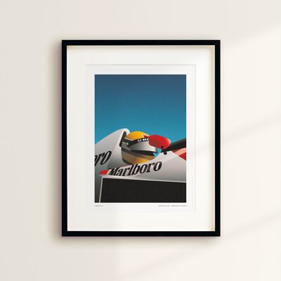Afiche Fórmula 1 retro
