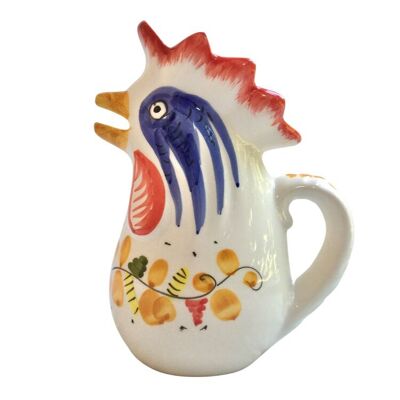 Yellow rooster pitcher - Hand painted - Italian ceramic
