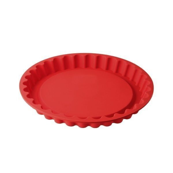 Dr. Oetker Molde para tarta Flexxibel Love de silicona roja, 26 cm