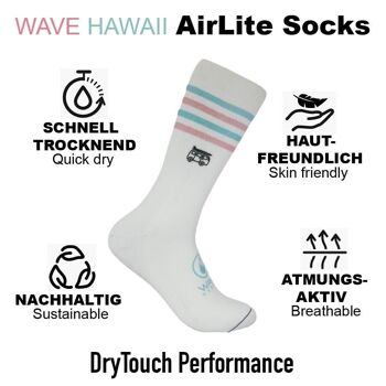 Chaussettes WAVE HAWAII AirLite DryTouch Design 6 1