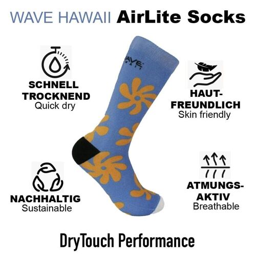 WAVE HAWAII AirLite DryTouch Socks Design 8