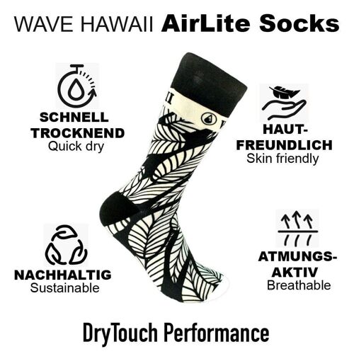 WAVE HAWAII AirLite DryTouch Socks Design 9