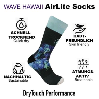 WAVE HAWAII AirLite DryTouch Socks Design 10