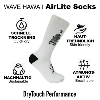 WAVE HAWAII AirLite DryTouch Socks Design 11