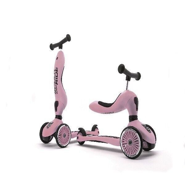 SCOOT AND RIDE - Patinete adaptable 2 en 1, rosa - HIGHWAY KICK 1 - Rosa