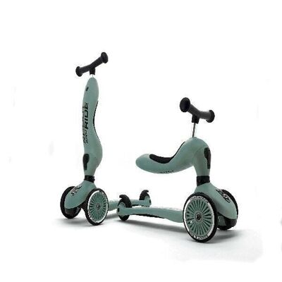 2 in 1 forest green baby scooter - Highwaykick1 - Ref: SR-HWK1CW06