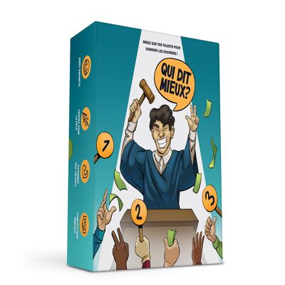 Jeu de société - Qui dit Mieux ? Misez sur vos talents et Vivez l'Excitation des Enchères ! Jeu d'ambiance - 🇫🇷 FRANÇAIS