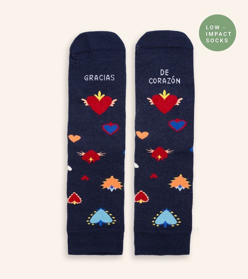 Chaussettes « Merci du fond du cœur » - Faible impact