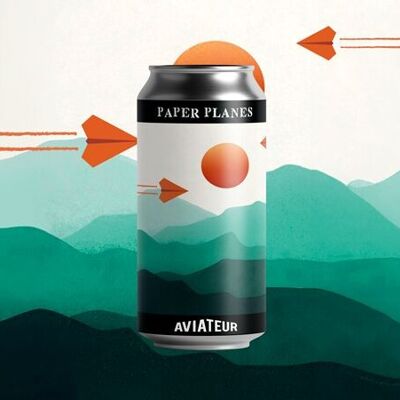 Paper Planes - IPA beer type NEIPA 6% in 44cl can