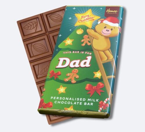 Xmas Dad Milk Chocolate Bar