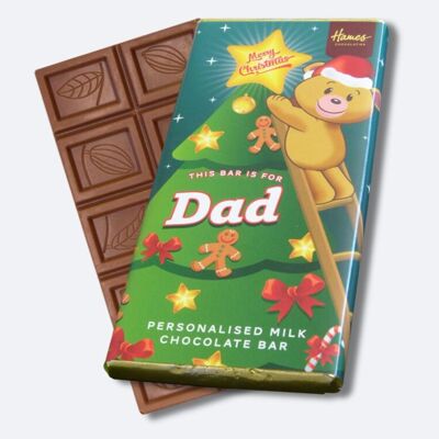 Xmas Dad Milk Chocolate Bar