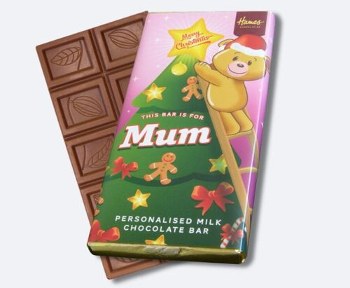 Xmas Mum Milk Chocolate Bar