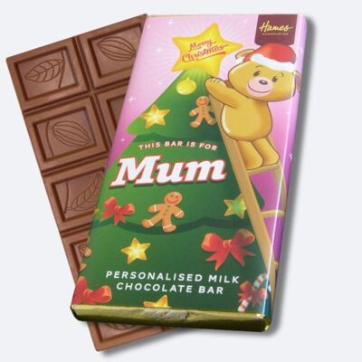 Xmas Mum Milk Chocolate Bar