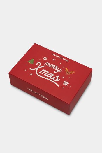 Coffret cadeau chaussettes bio Noël - pack de 2 Noël 2