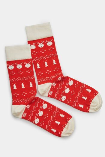 Coffret cadeau chaussettes bio Noël - pack de 2 Noël 5