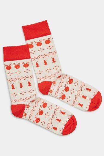 Coffret cadeau chaussettes bio Noël - pack de 2 Noël 8