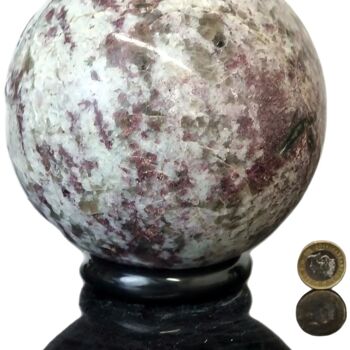 Grande sphère de cristal rubilite 5,75" - Rub sph 2