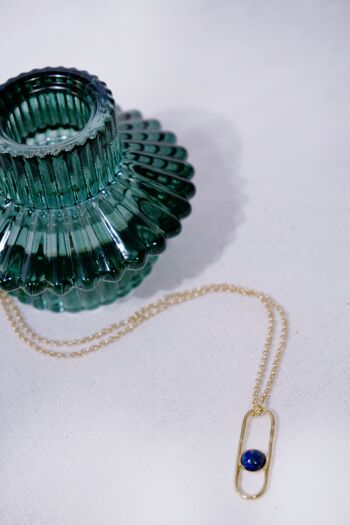 Collier pendentif en lapis-lazuli 2