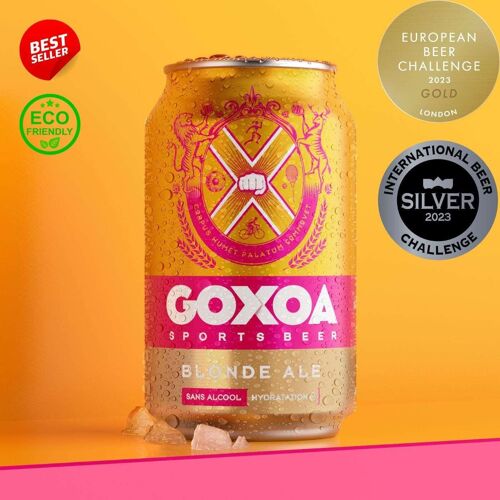 Bière Goxoa Canette Blonde Ale sans alcool (12 Unités)
