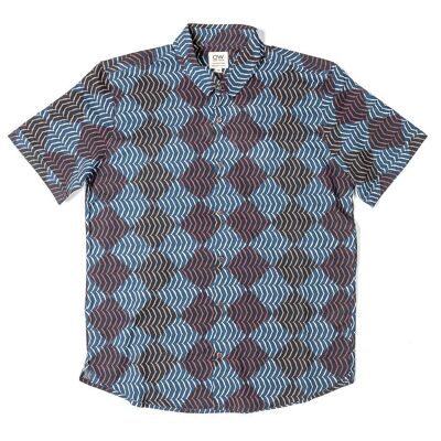 Rhomb Hand-Printed Shirt