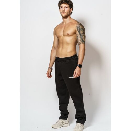 PANTALONE NOBRAND MMXX NERO CON ZIP UNISEX