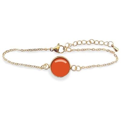Curb bracelet surgical stainless steel Gold - Flash Pumpkin