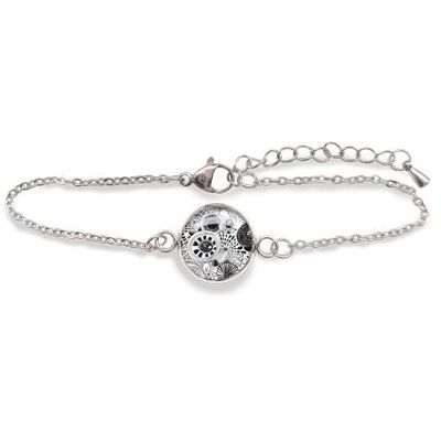 Curb bracelet surgical stainless steel Silver - Botanica