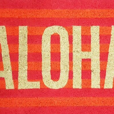 Fussmatte, Aloha, Neon, mehrfarbig