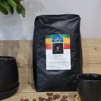 Caffè in Grani Etiopia 1kg - Acido e Floreale - 100% Arabica